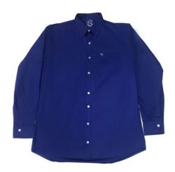 Camisa social Mangalarga chancela - Azul royal