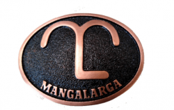 Fivela Mangalarga ML- Bronze com preto
