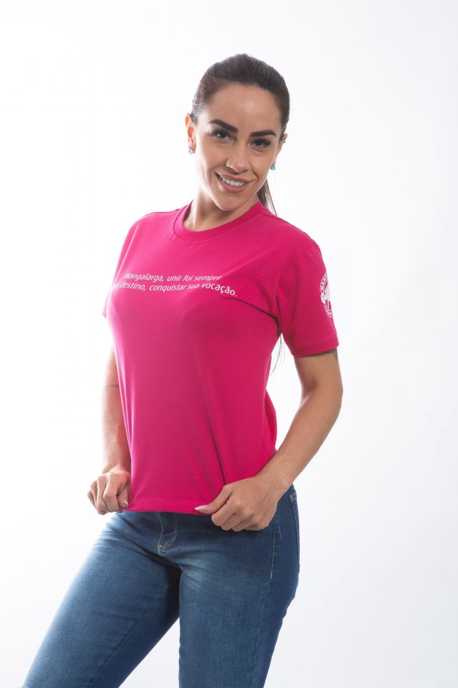 Camisa  básica estampada - Rosa  Imagem 1