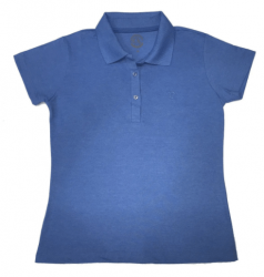 Camisa polo Feminina - Azul claro